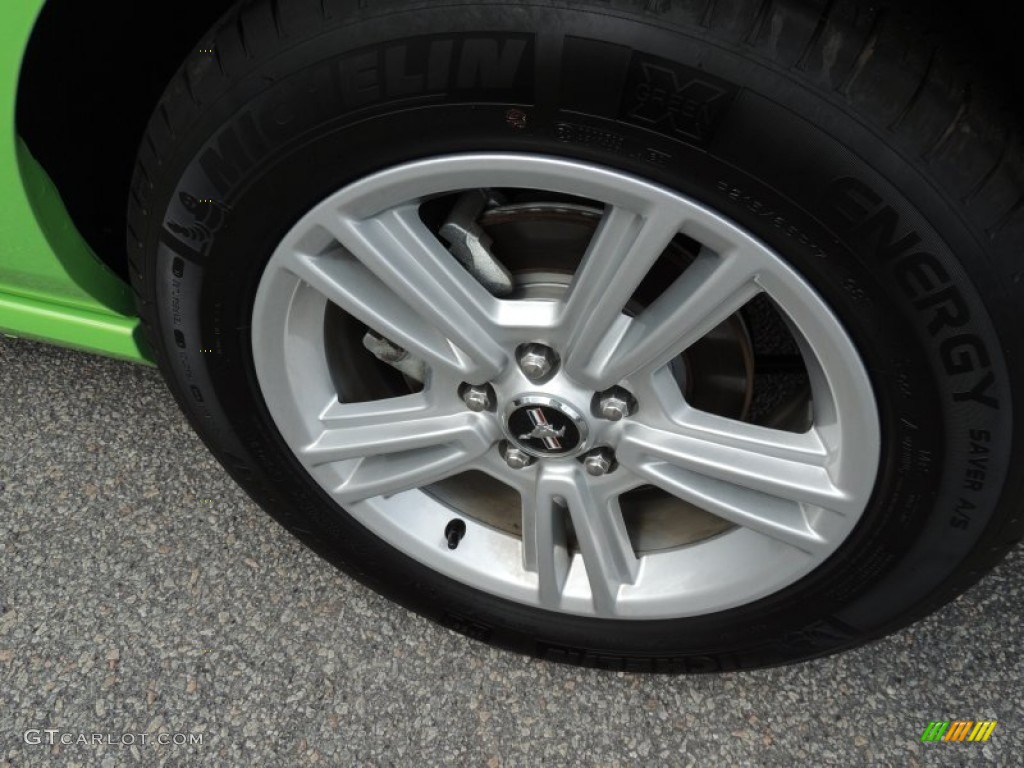 2013 Mustang V6 Coupe - Gotta Have It Green / Charcoal Black photo #13