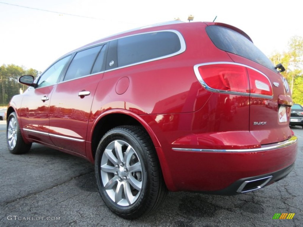 2014 Enclave Leather - Crystal Red Tintcoat / Cocoa photo #5
