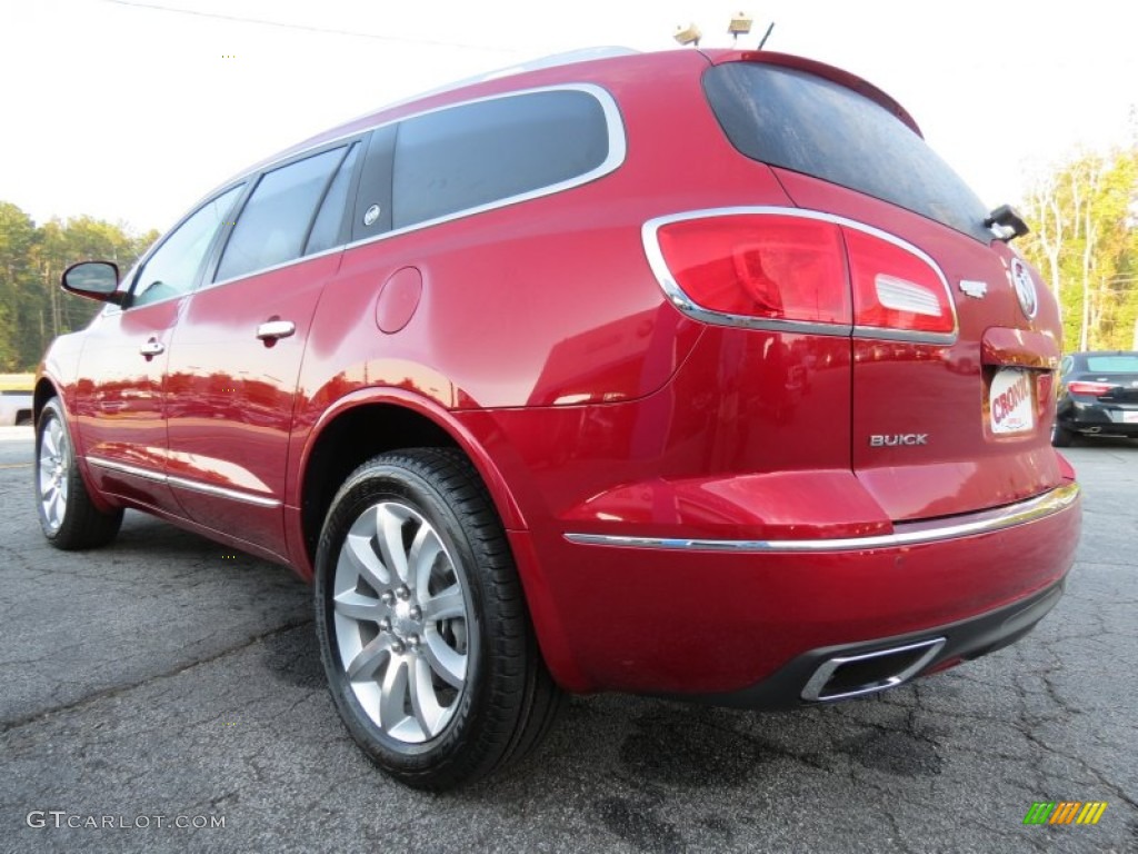 2014 Enclave Leather - Crystal Red Tintcoat / Cocoa photo #6