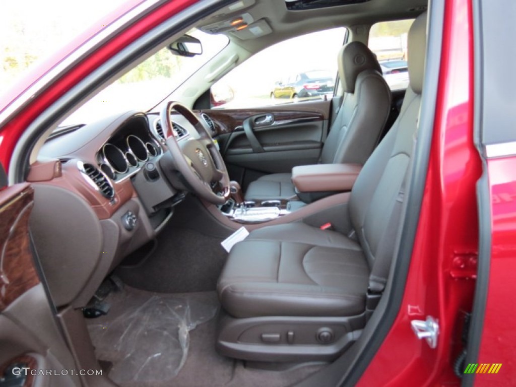 2014 Enclave Leather - Crystal Red Tintcoat / Cocoa photo #11