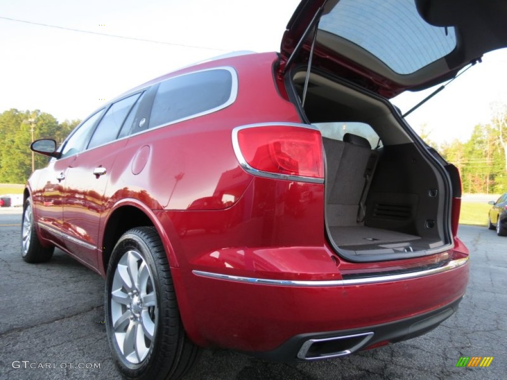 2014 Enclave Leather - Crystal Red Tintcoat / Cocoa photo #15