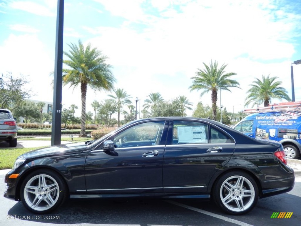 Magnetite Black Metallic 2014 Mercedes-Benz C 250 Sport Exterior Photo #86451378