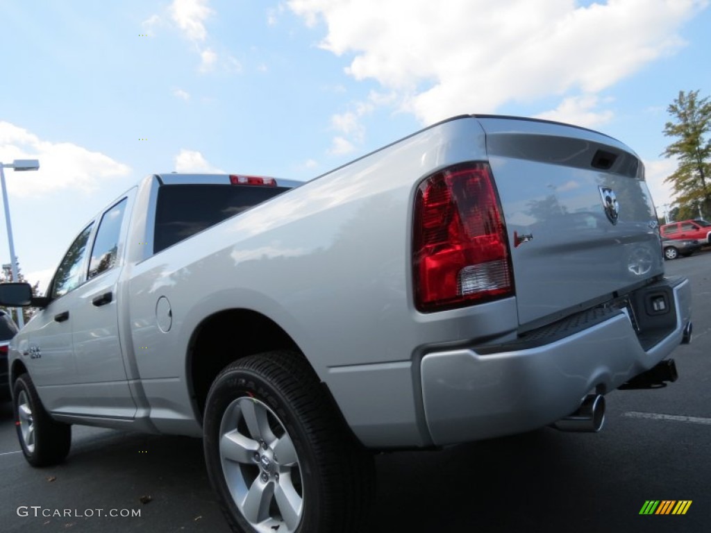 2014 1500 Express Quad Cab 4x4 - Bright Silver Metallic / Black/Diesel Gray photo #2