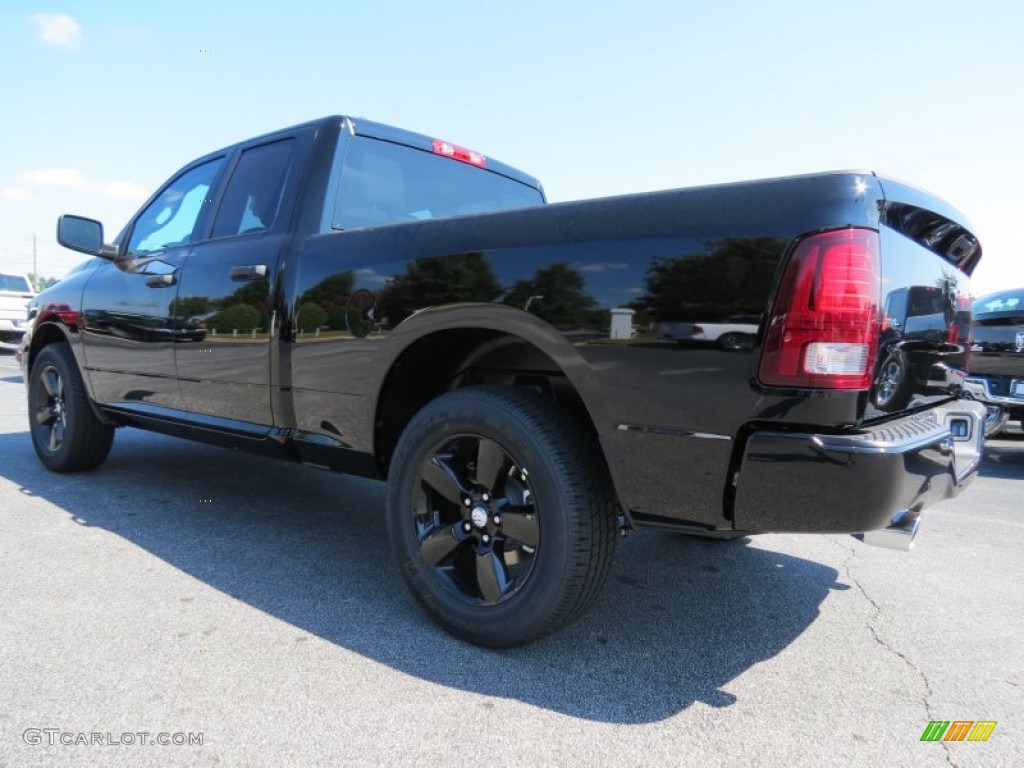 2014 1500 Express Quad Cab - Black / Black/Diesel Gray photo #2