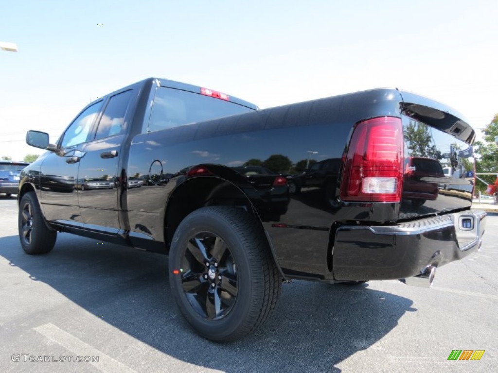 2014 1500 Express Quad Cab - Black / Black/Diesel Gray photo #2