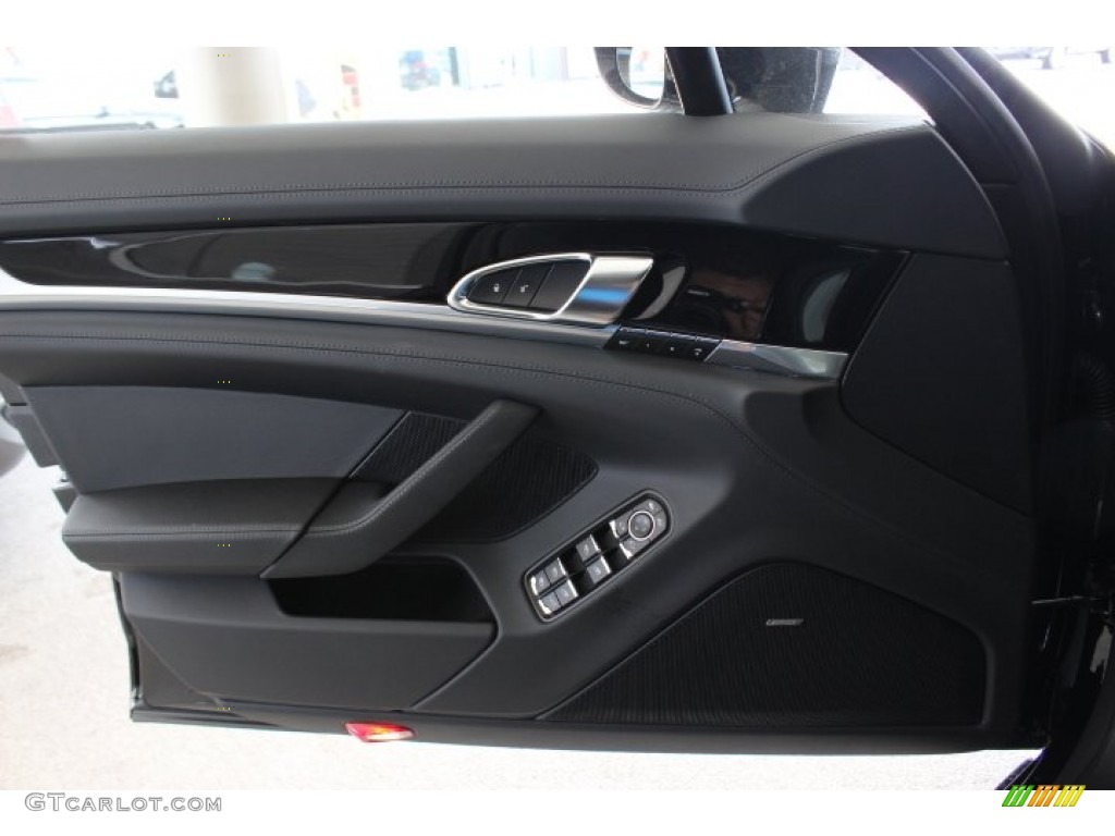 2014 Porsche Panamera 4S Executive Black Door Panel Photo #86455804