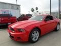 2014 Race Red Ford Mustang V6 Coupe  photo #1