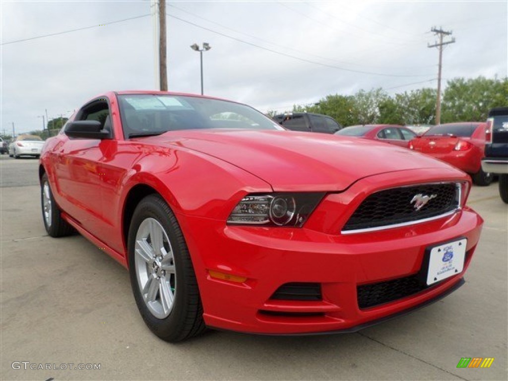 2014 Mustang V6 Coupe - Race Red / Charcoal Black photo #7