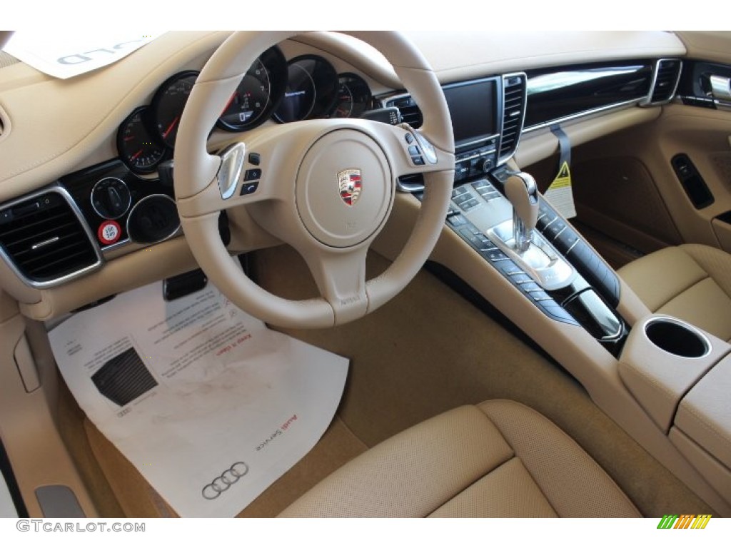 Luxor Beige Interior 2014 Porsche Panamera Standard Panamera Model Photo #86456817