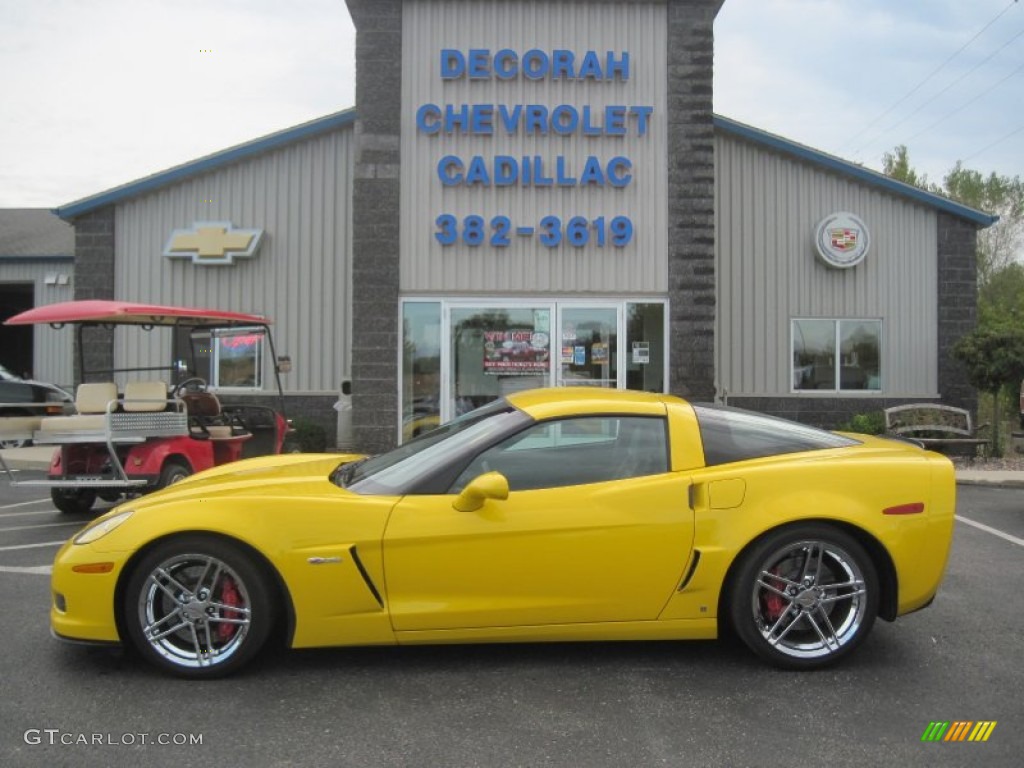 2008 Corvette Z06 - Velocity Yellow / Ebony photo #1