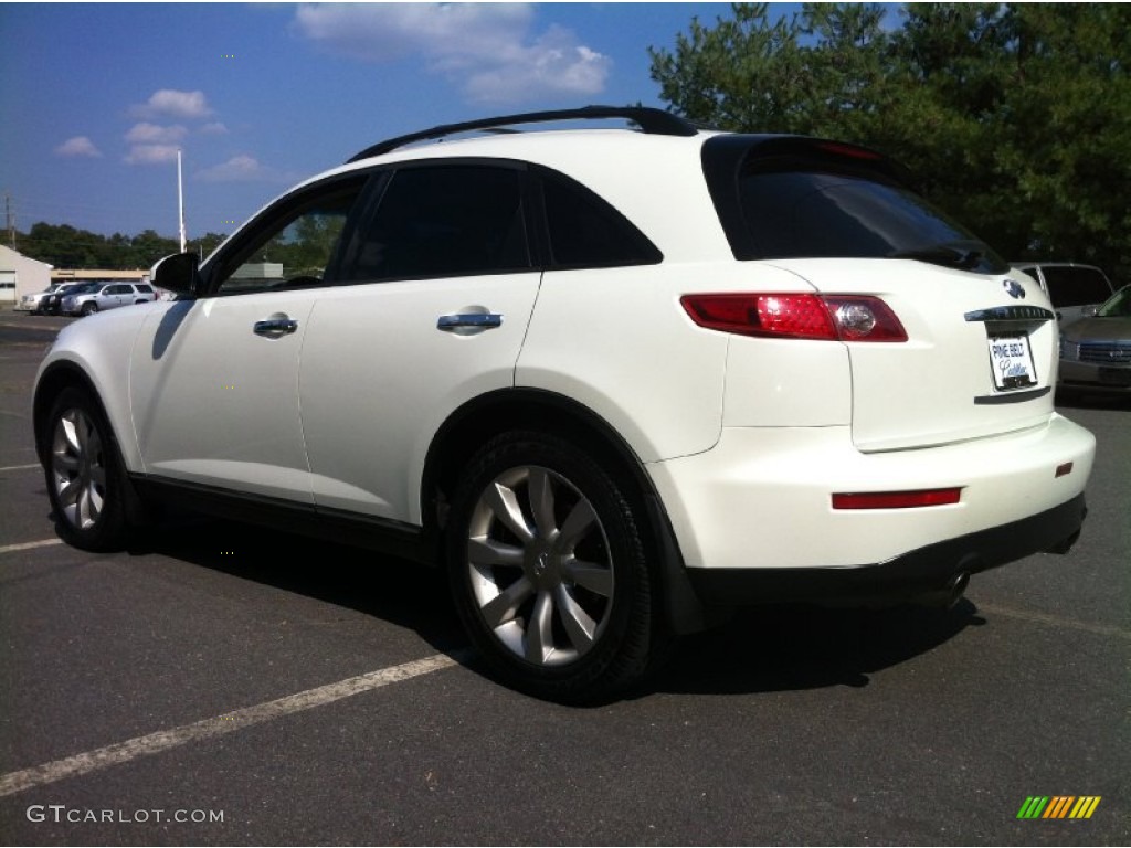 2003 FX 35 AWD - Ivory Pearl White / Willow photo #5