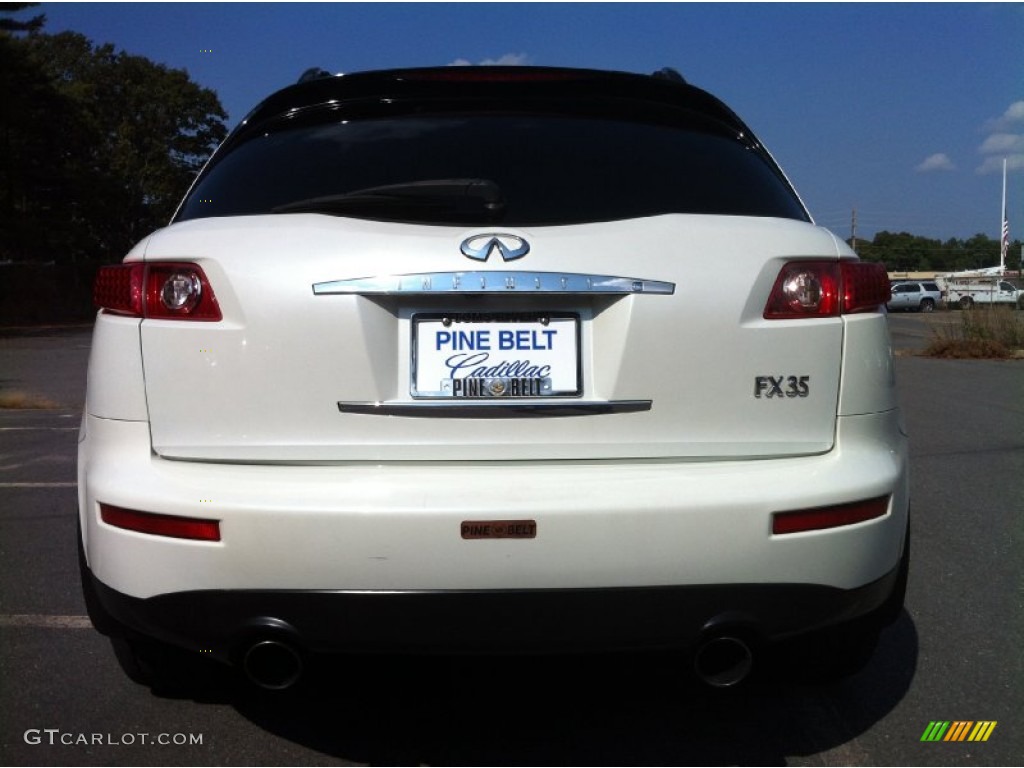 2003 FX 35 AWD - Ivory Pearl White / Willow photo #6