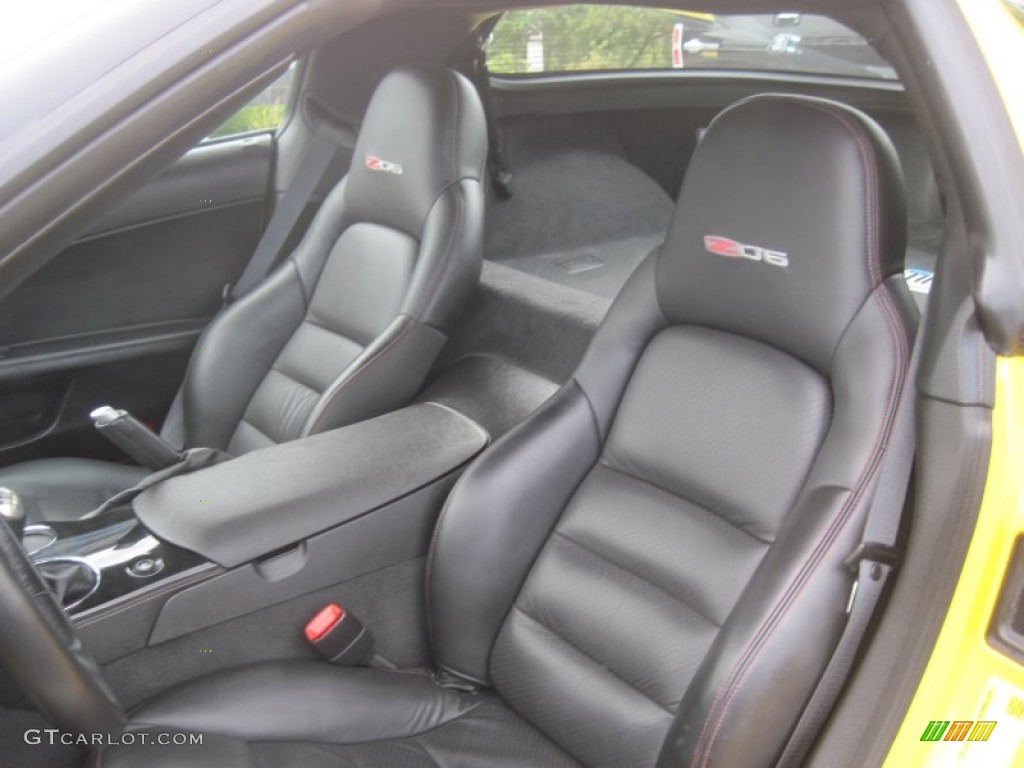 2008 Corvette Z06 - Velocity Yellow / Ebony photo #13