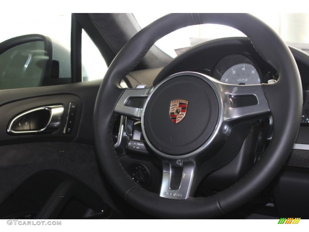 2013 Porsche Cayenne GTS Black Steering Wheel Photo #86460336
