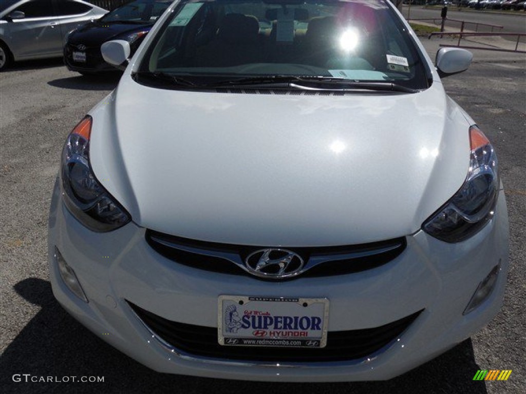 2013 Elantra GLS - Shimmering White / Beige photo #1