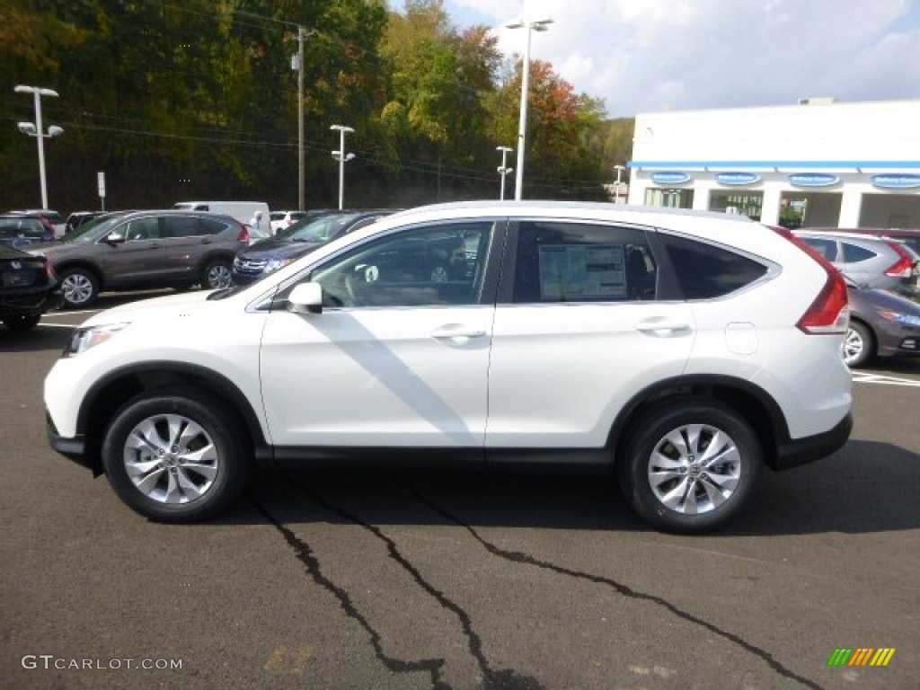 2014 CR-V EX-L AWD - White Diamond Pearl / Black photo #6