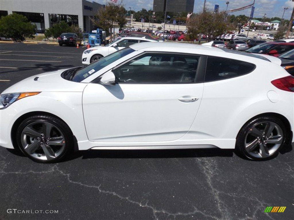 2013 Veloster Turbo - Elite White Pearl / Black photo #2