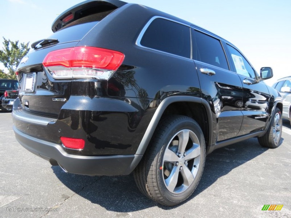 2014 Grand Cherokee Limited - Brilliant Black Crystal Pearl / Morocco Black photo #3