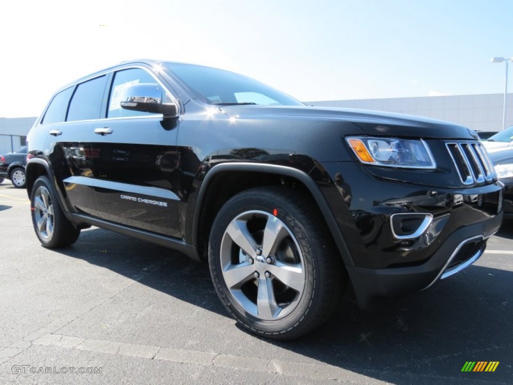 2014 Grand Cherokee Limited - Brilliant Black Crystal Pearl / Morocco Black photo #4