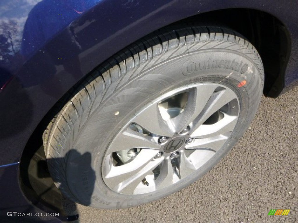 2014 Accord LX Sedan - Obsidian Blue Pearl / Gray photo #9