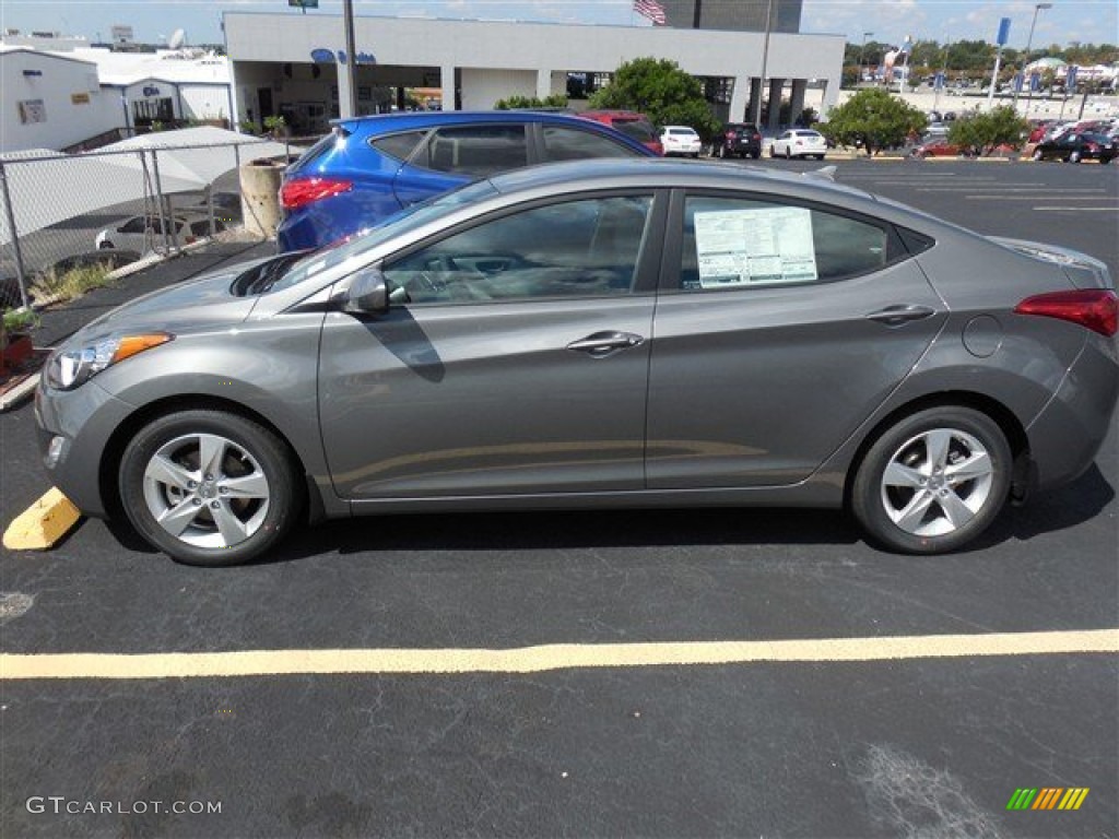 2013 Elantra GLS - Harbor Gray Metallic / Gray photo #2