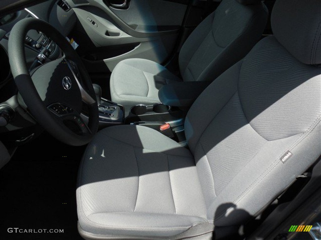 2013 Elantra GLS - Harbor Gray Metallic / Gray photo #4