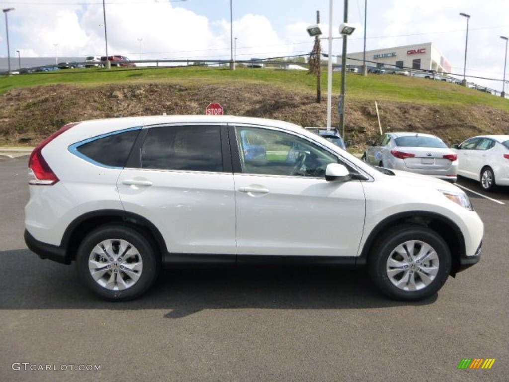 2014 CR-V EX AWD - White Diamond Pearl / Beige photo #2