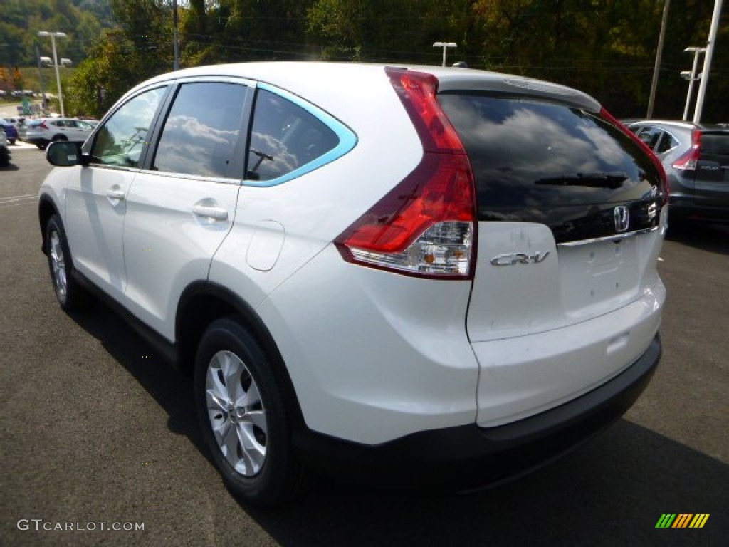 2014 CR-V EX AWD - White Diamond Pearl / Beige photo #5