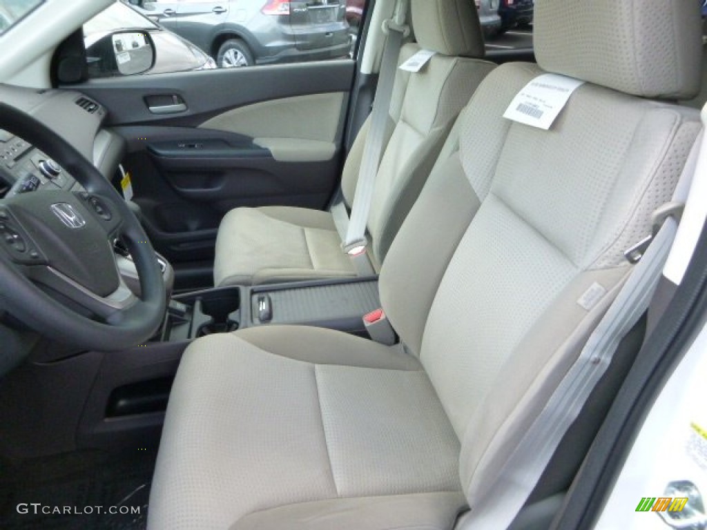 2014 CR-V EX AWD - White Diamond Pearl / Beige photo #10