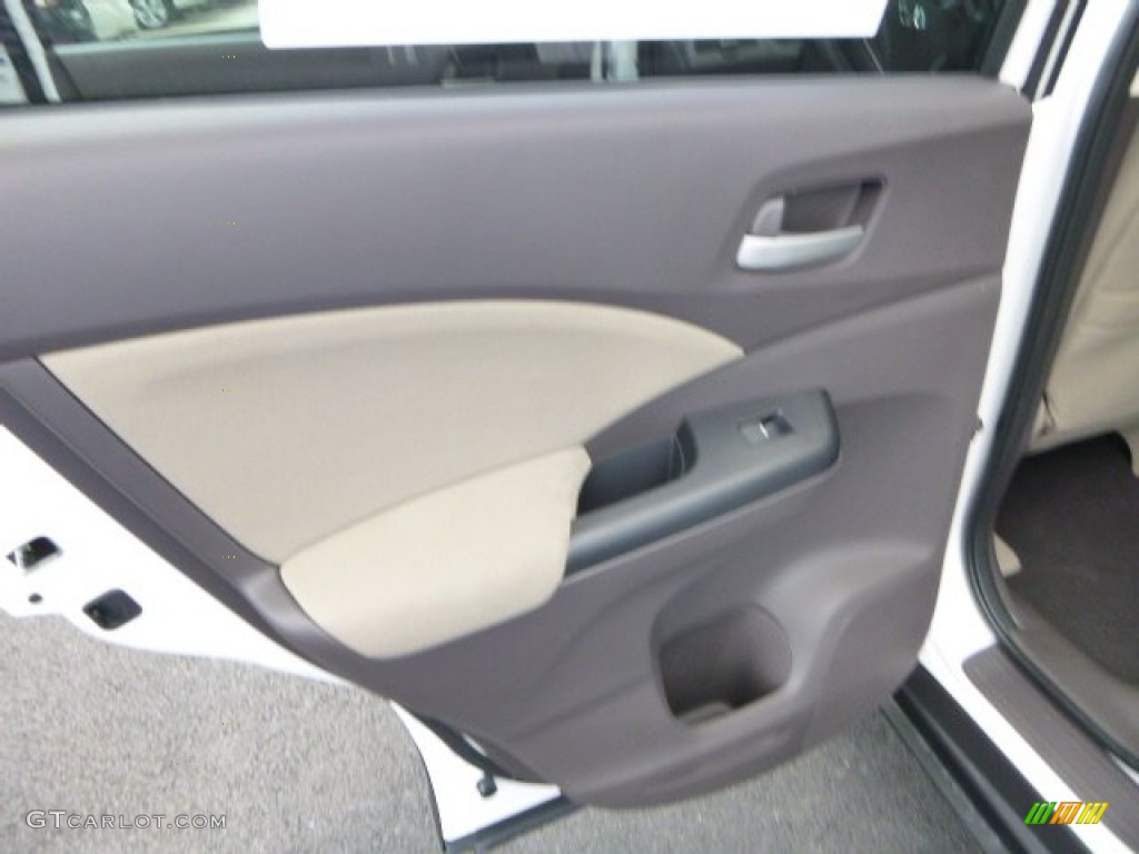 2014 CR-V EX AWD - White Diamond Pearl / Beige photo #13
