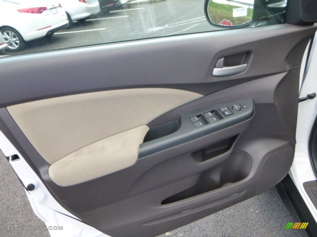 2014 CR-V EX AWD - White Diamond Pearl / Beige photo #14