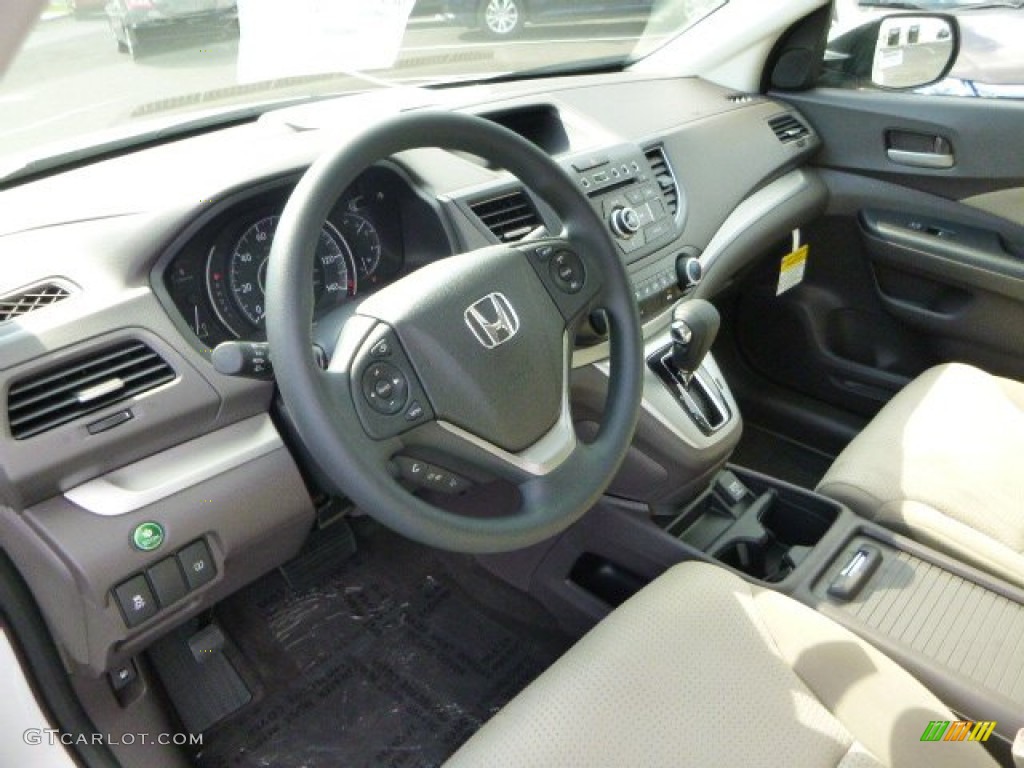 2014 CR-V EX AWD - White Diamond Pearl / Beige photo #18