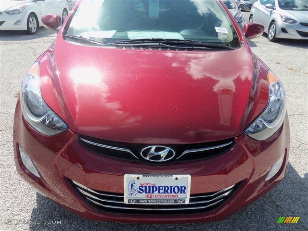 2013 Elantra Limited - Red Allure / Beige photo #1