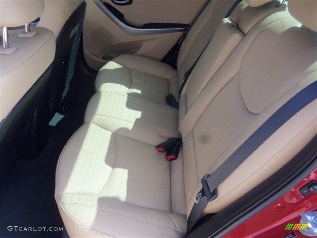 2013 Elantra Limited - Red Allure / Beige photo #6