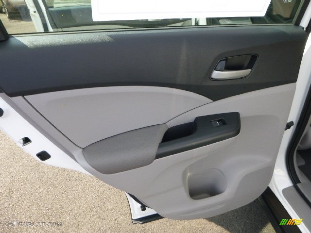 2014 CR-V LX AWD - White Diamond Pearl / Gray photo #13