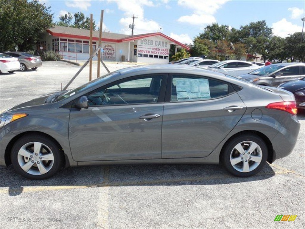 2013 Elantra GLS - Harbor Gray Metallic / Gray photo #2