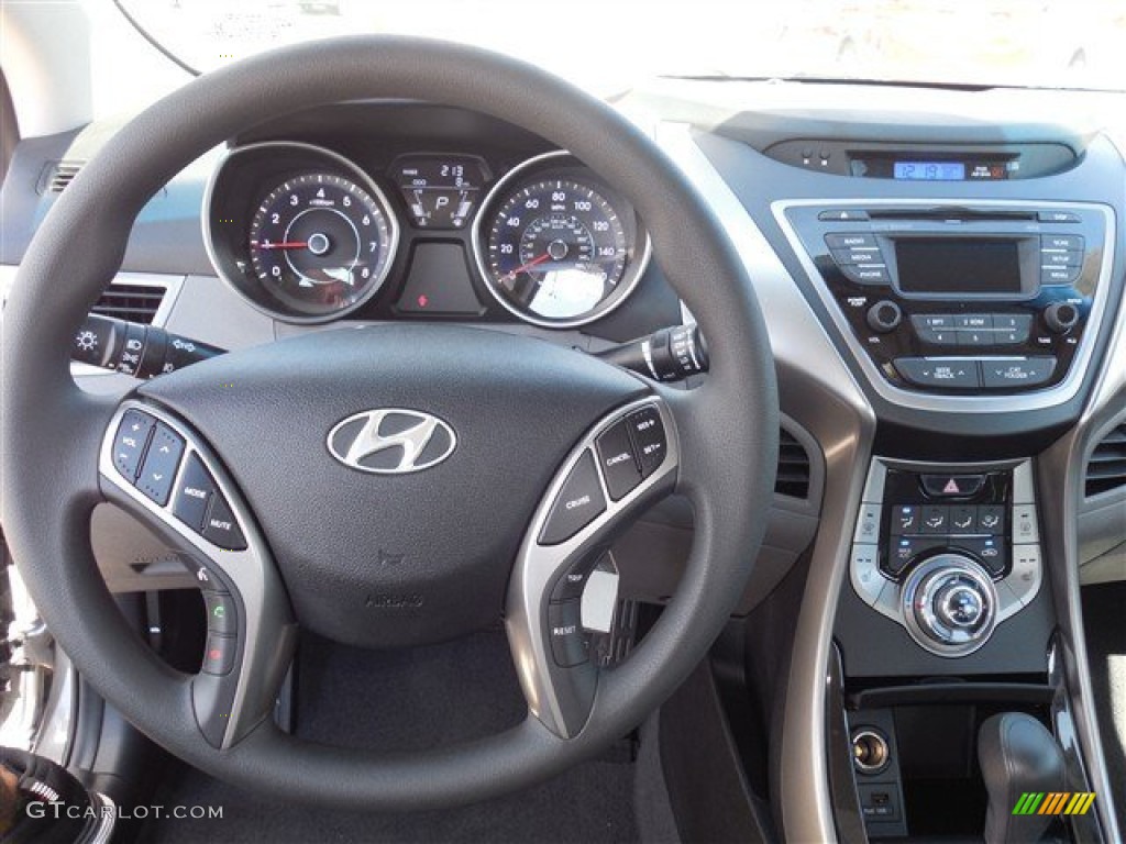 2013 Elantra GLS - Harbor Gray Metallic / Gray photo #5