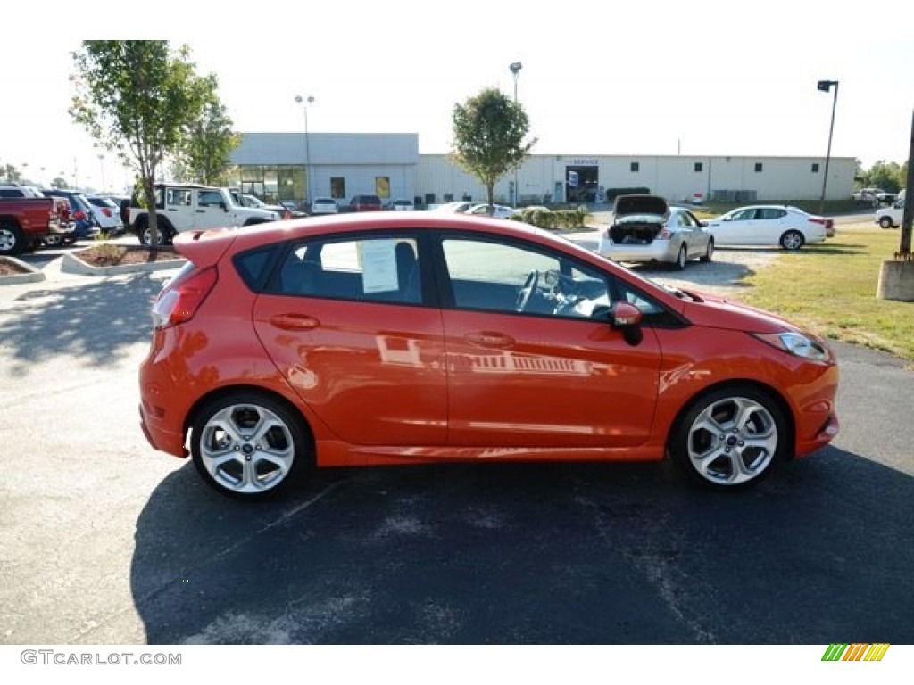 2014 Fiesta ST Hatchback - Molten Orange / ST Charcoal Black photo #4
