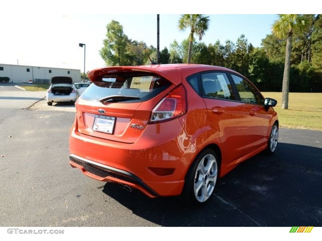 2014 Fiesta ST Hatchback - Molten Orange / ST Charcoal Black photo #5