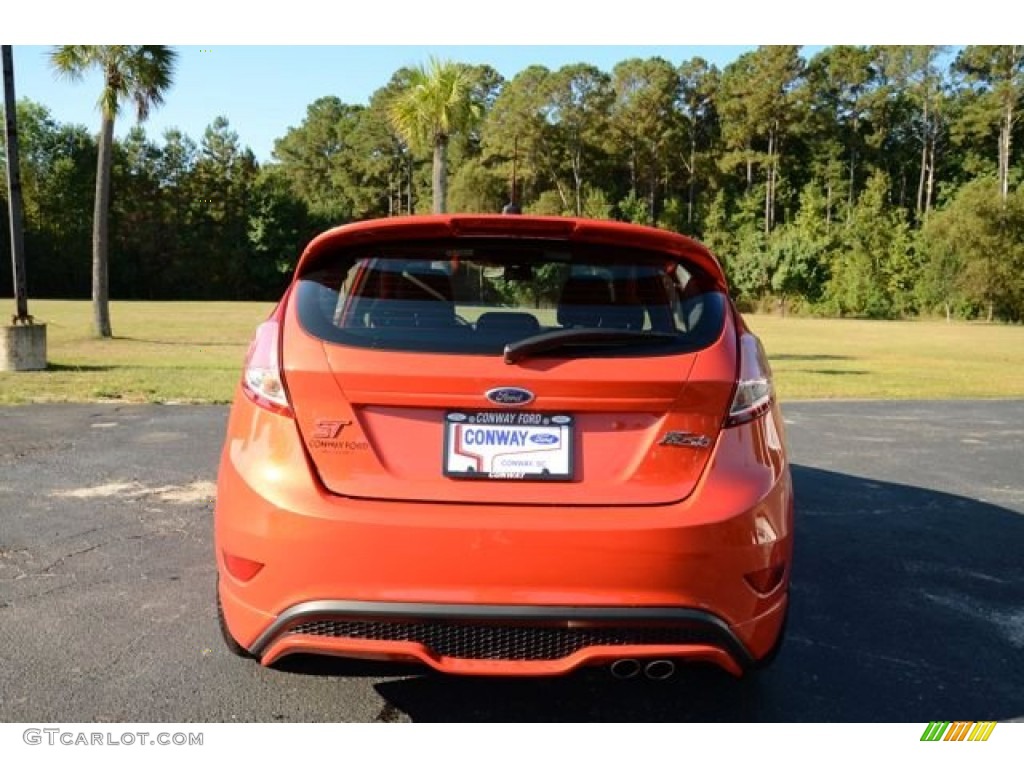 2014 Fiesta ST Hatchback - Molten Orange / ST Charcoal Black photo #6