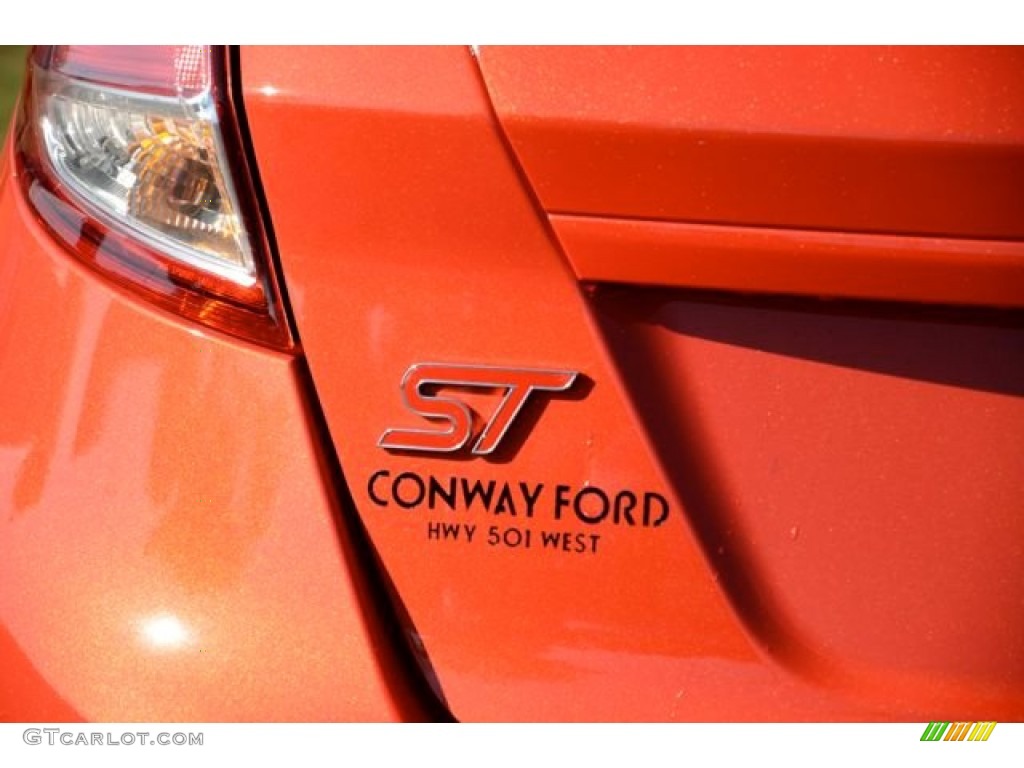 2014 Fiesta ST Hatchback - Molten Orange / ST Charcoal Black photo #7