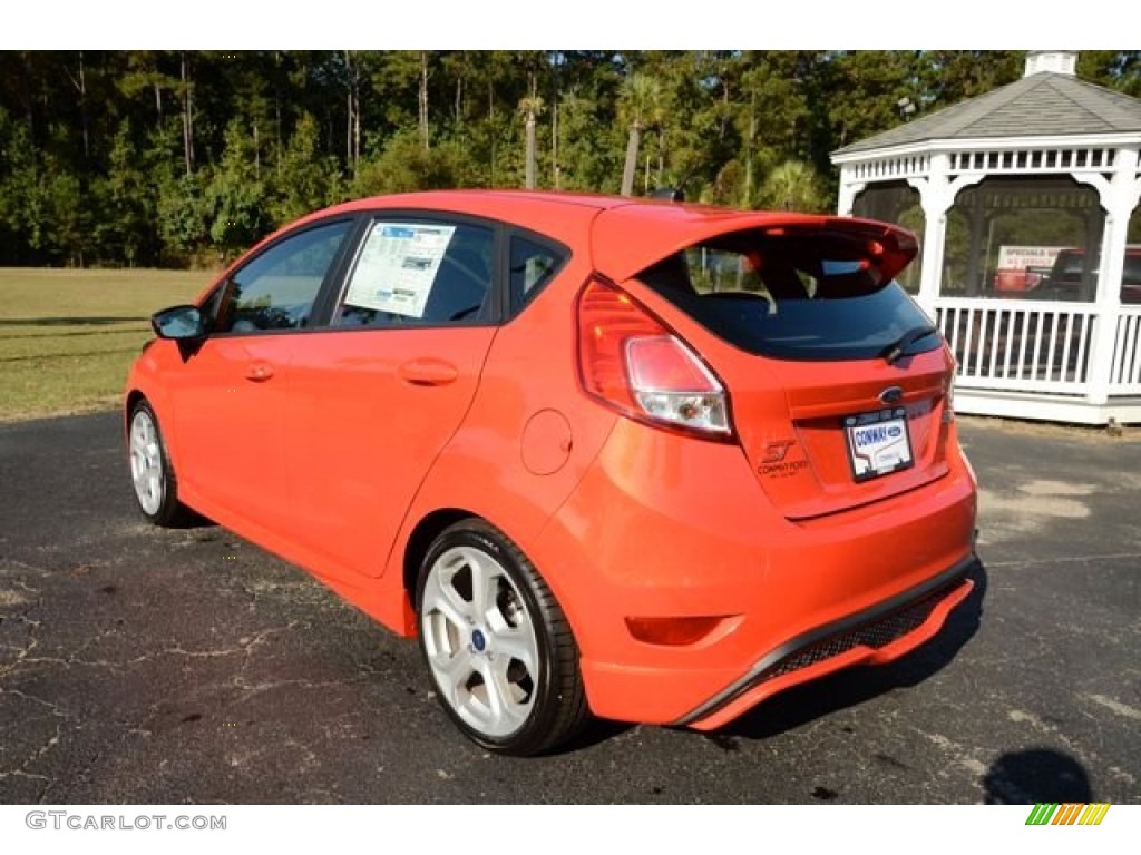 2014 Fiesta ST Hatchback - Molten Orange / ST Charcoal Black photo #8