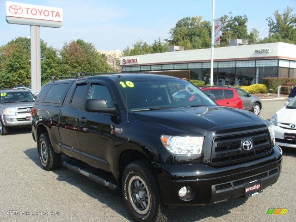 2010 Tundra TRD Rock Warrior Double Cab 4x4 - Black / Black photo #1