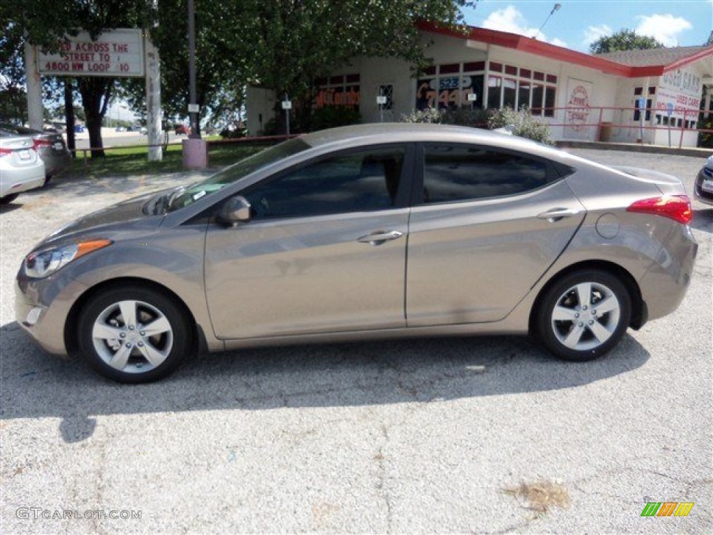 2013 Elantra GLS - Desert Bronze / Beige photo #2