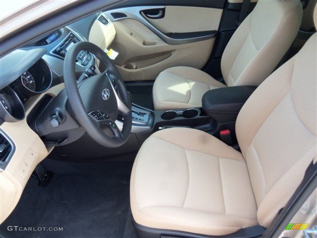 2013 Elantra GLS - Desert Bronze / Beige photo #4