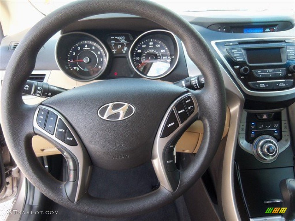 2013 Elantra GLS - Desert Bronze / Beige photo #5