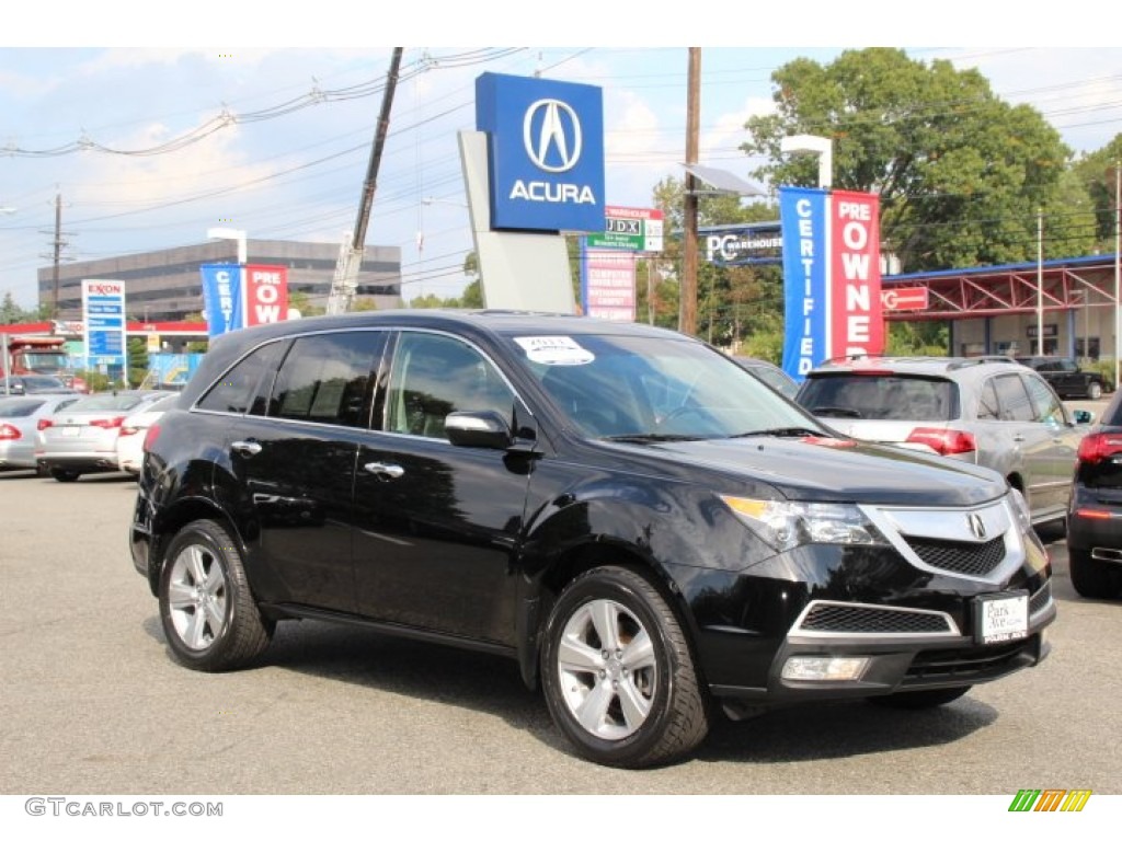 2011 MDX Technology - Crystal Black Pearl / Ebony photo #1