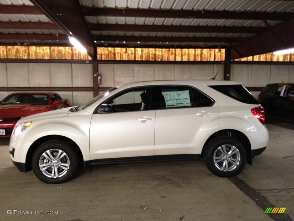 White Diamond Tricoat 2014 Chevrolet Equinox LS AWD Exterior Photo #86469054