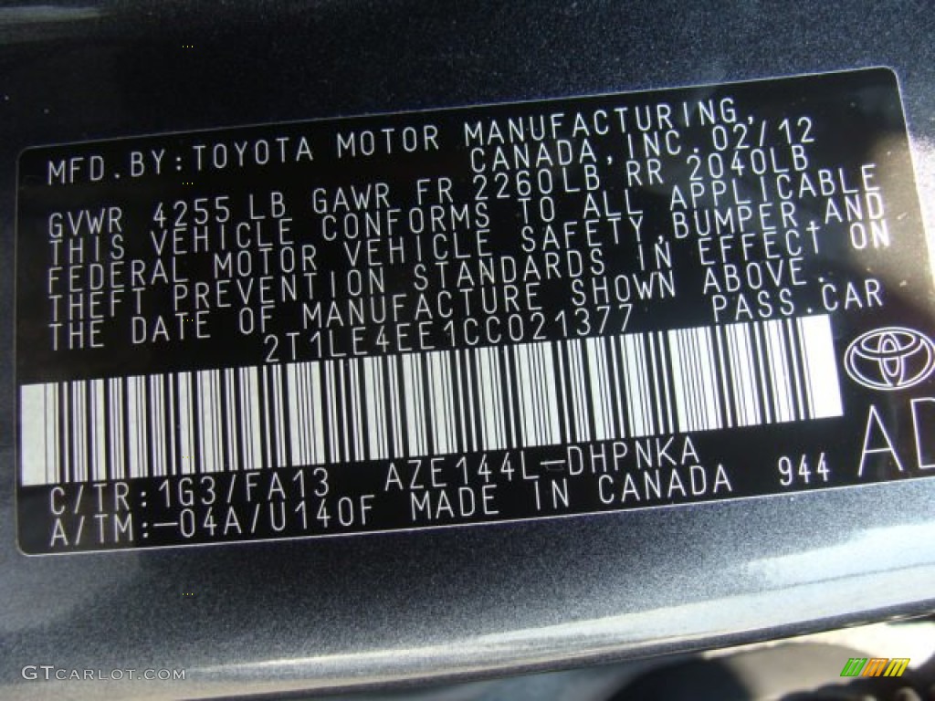 2012 Matrix S AWD - Magnetic Gray Metallic / Dark Charcoal photo #15