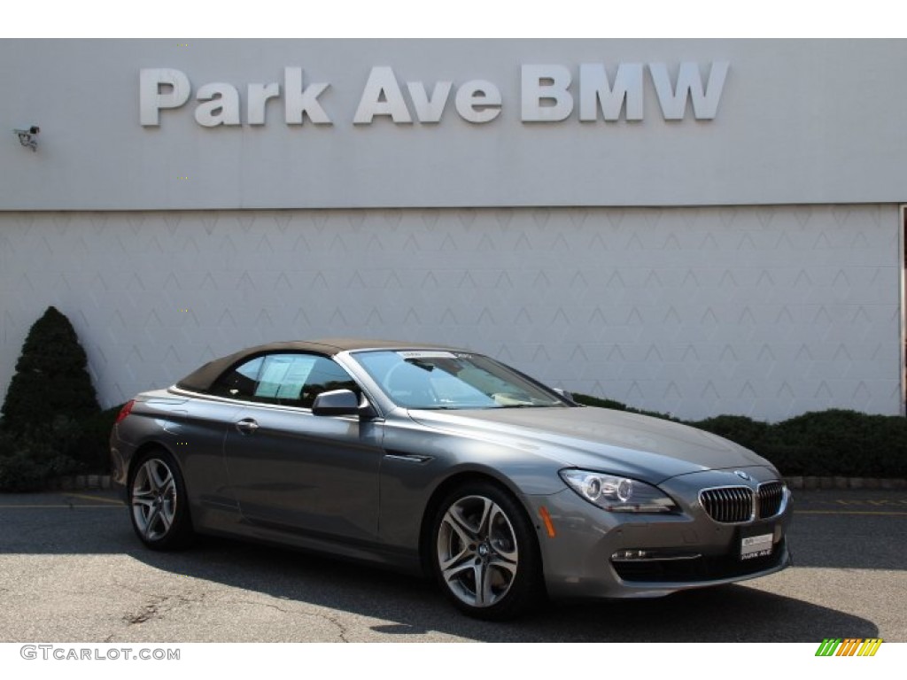 2012 6 Series 650i Convertible - Space Gray Metallic / Cinnamon Brown Nappa Leather photo #1